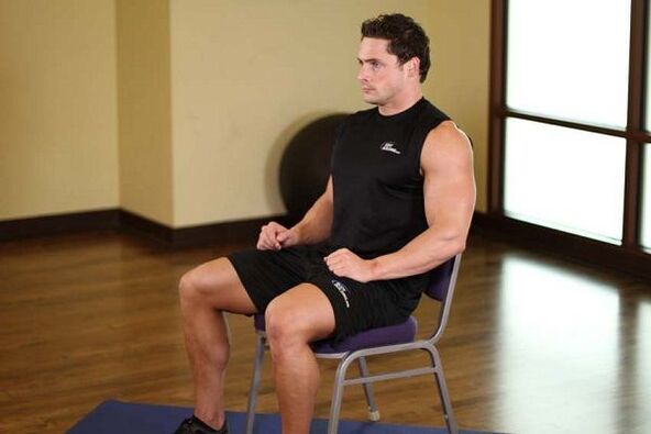 exercicios sentados nunha cadeira para potenciar